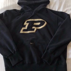 purdue vintage nike center swoosh hoodie